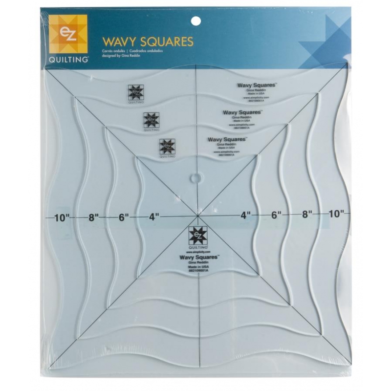 Szablon Wavy Squares Szablon Wavy Squares