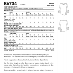 Wykrój Butterick B6734MIS