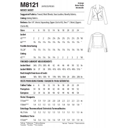 Wykrój McCall's M8121A5