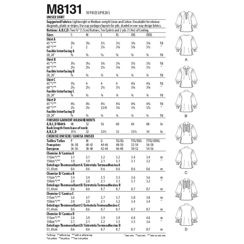 Wykrój McCall's M8131