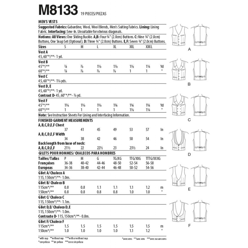 Wykrój McCall's M8133
