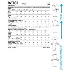 Wykrój Butterick B6781