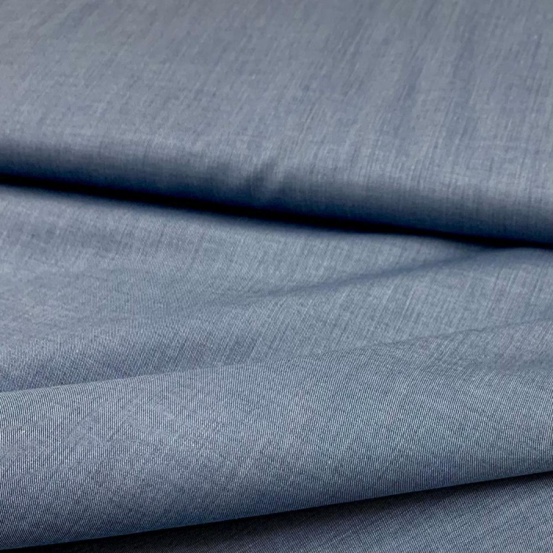 Włoska tkanina bawełniana - jeans koszulowy Włoska tkanina bawełniana - jeans koszulowy