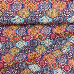 Tkanina wodoodporna mandale kolorowe