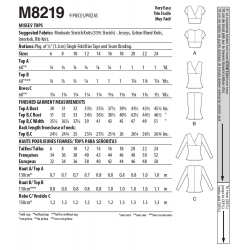 Wykrój McCall's M8219