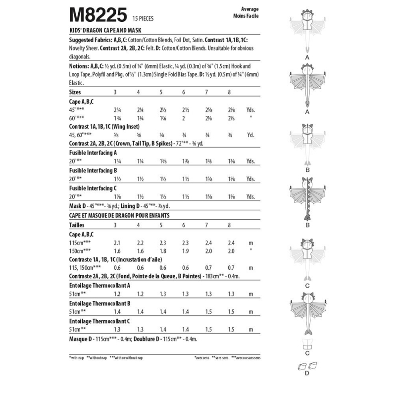 Wykrój McCall's M8225
