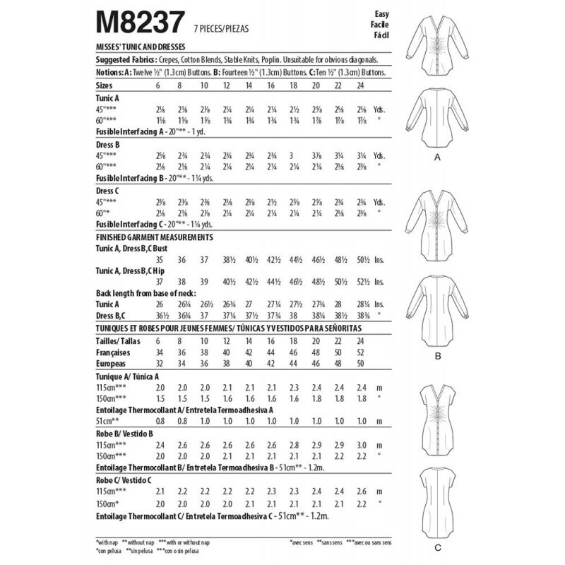 Wykrój McCall's M8237
