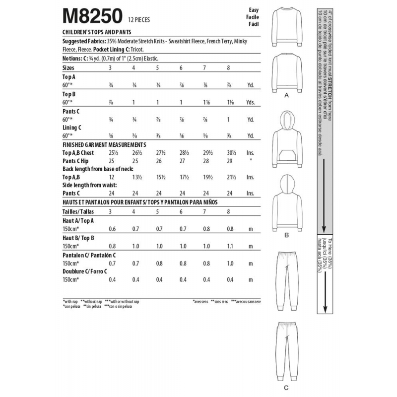 Wykrój McCall's M8250