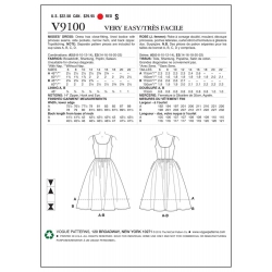 Wykrój Vogue Patterns V9100 / Very Easy Vogue Custom Fit