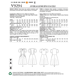 Wykrój Vogue Patterns V9294