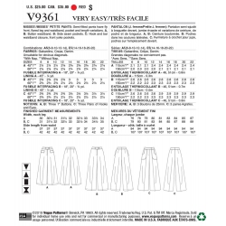 Wykrój Vogue Patterns V9361 / Very Easy Vogue