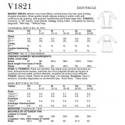 Wykrój Vogue Patterns V1821 / Rachel Comey