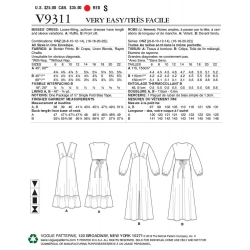 Wykrój Vogue Patterns V9311 / Very Easy Vogue