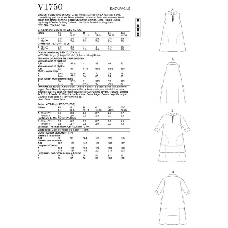 Wykrój Vogue Patterns V1750 / Marcy Tilton