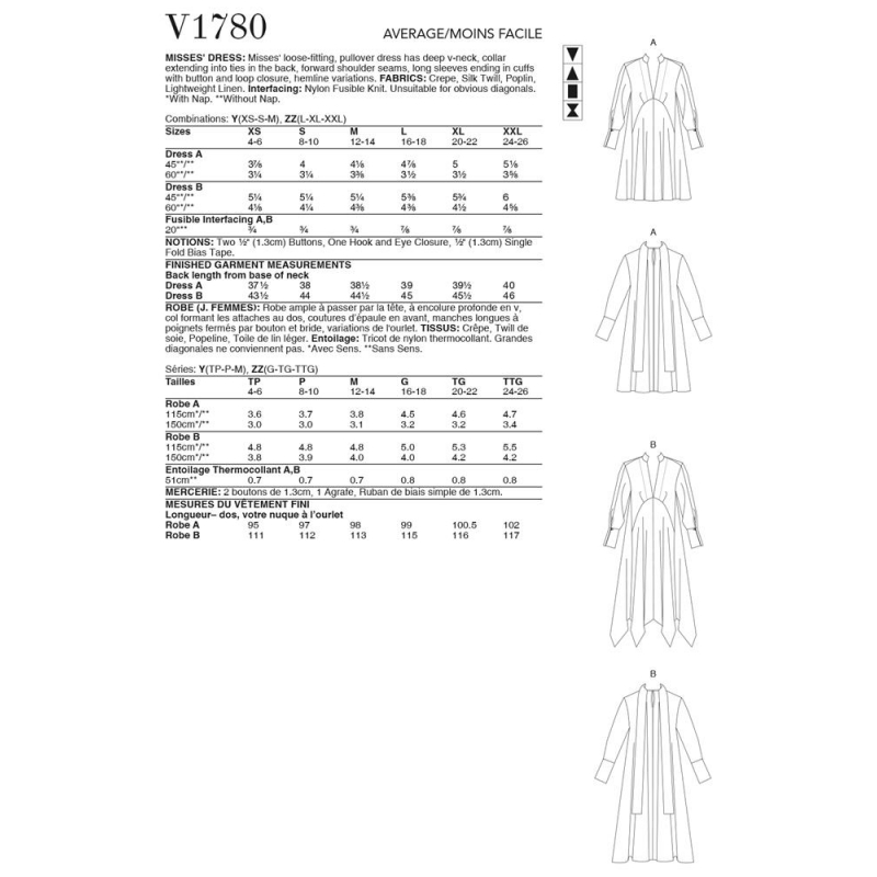 Wykrój Vogue Patterns V1780