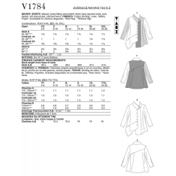 Wykrój Vogue Patterns V1784 / Marcy Tilton