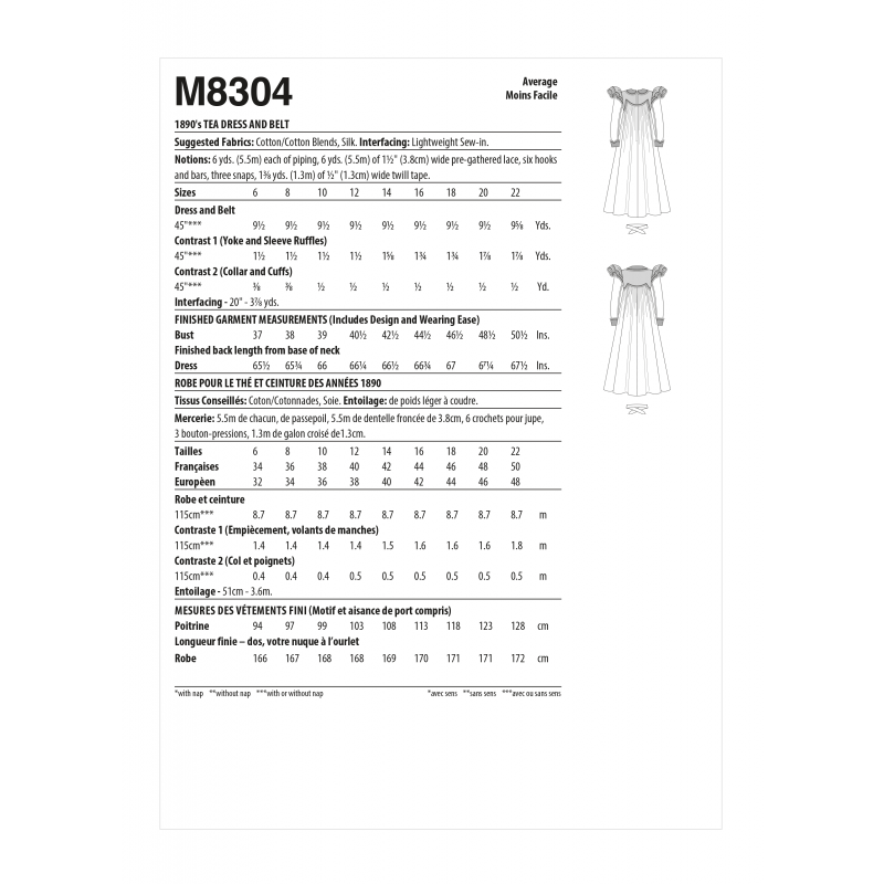 Wykrój McCall's M8304