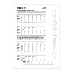 Wykrój McCall's M8332