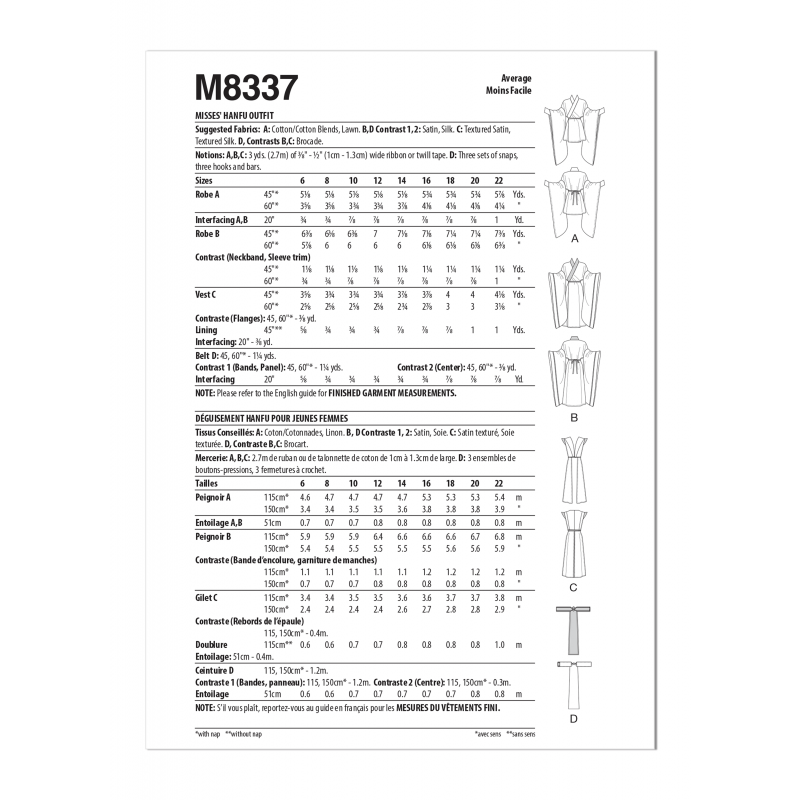 Wykrój McCall's M8337