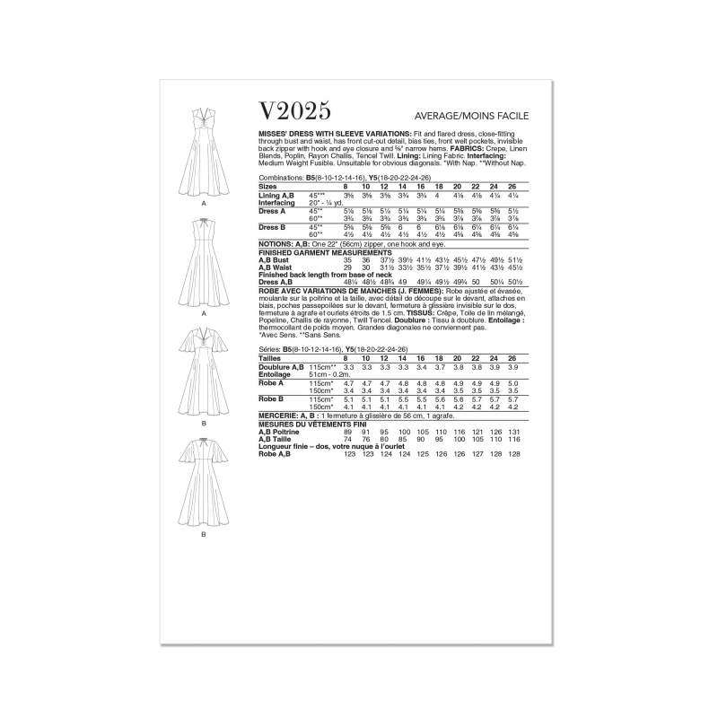 Wykrój Vogue Patterns V2025