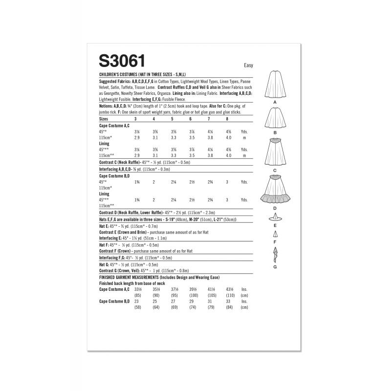 Wykrój Simplicity 3061