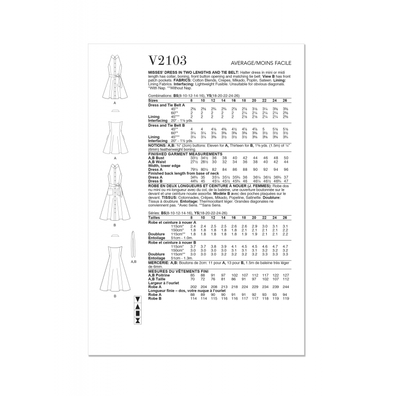 Wykrój Vogue Patterns V2103