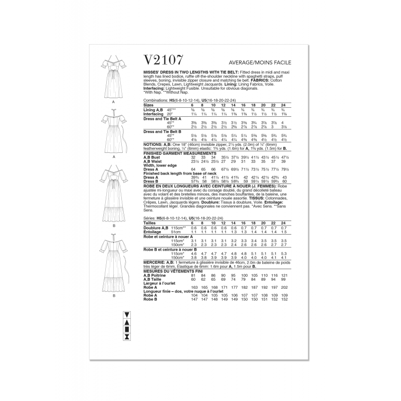 Wykrój Vogue Patterns V2107