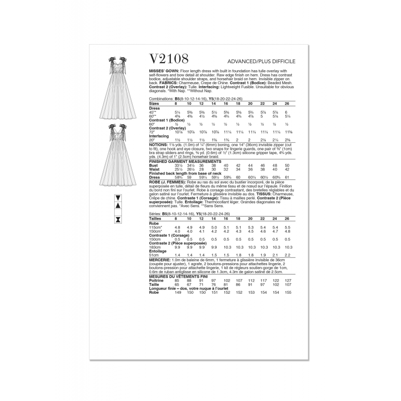 Wykrój Vogue Patterns V2108