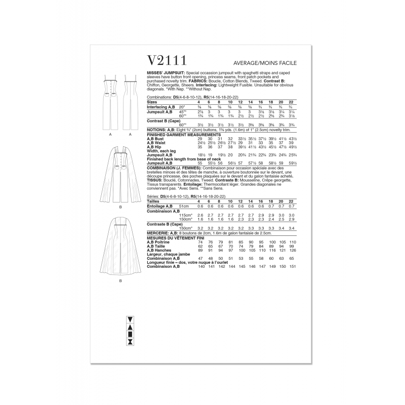 Wykrój Vogue Patterns V2111