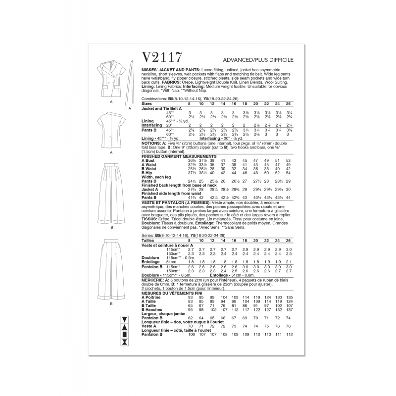 Wykrój Vogue Patterns V2117
