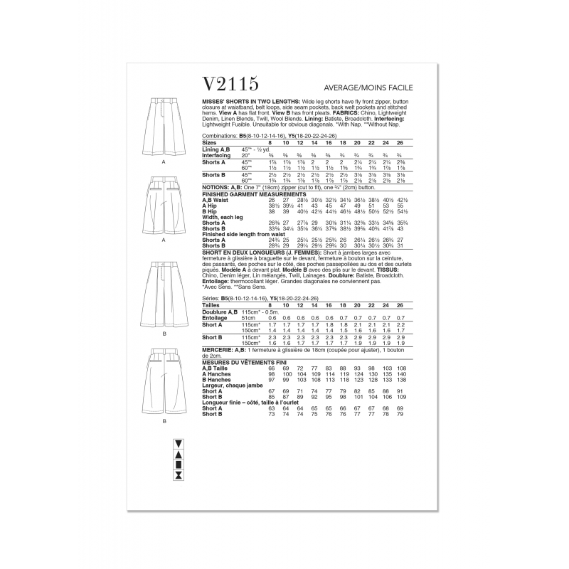 Wykrój Vogue Patterns V2115