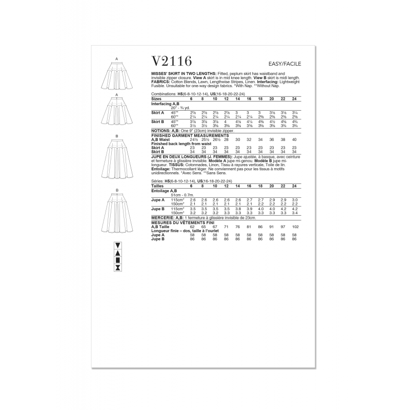 Wykrój Vogue Patterns V2116