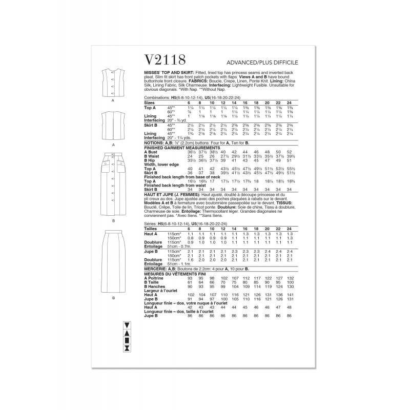 Wykrój Vogue Patterns V2118