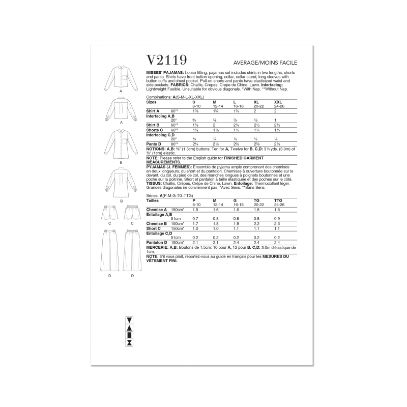 Wykrój Vogue Patterns V2119