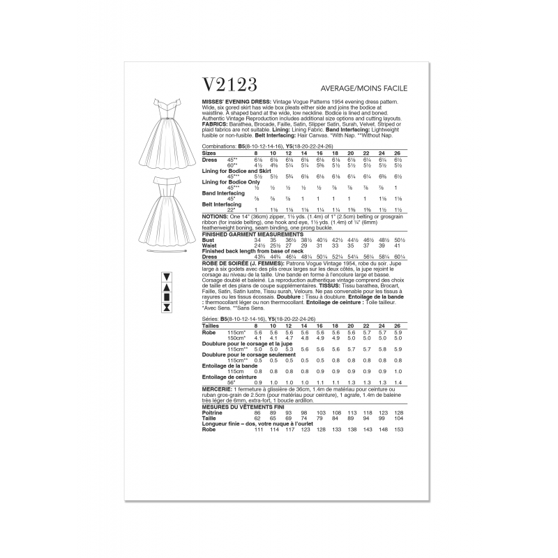Wykrój Vogue Patterns V2123