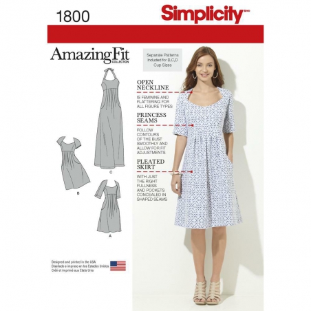 1800 simplicity dresses pattern 1800 envelope fron