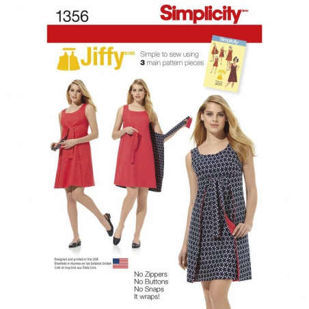 1356 simplicity dresses pattern 1356 envelope fron