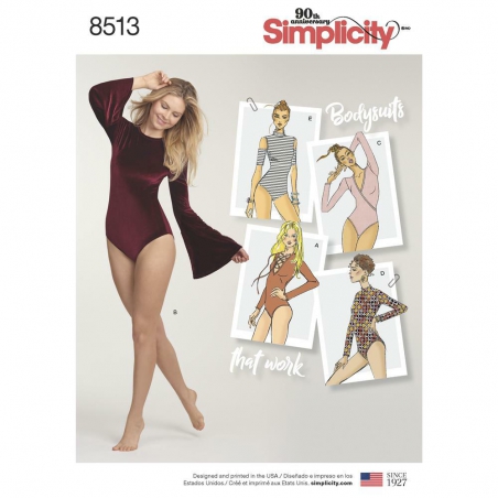 8513 simplicity bodysuit pattern 8513 envelope fro