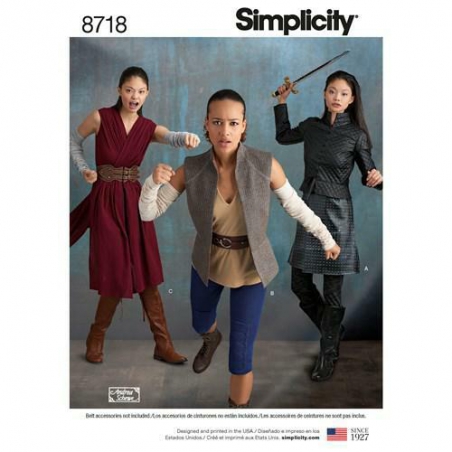 8 simplicity women warrior costumes pattern 87